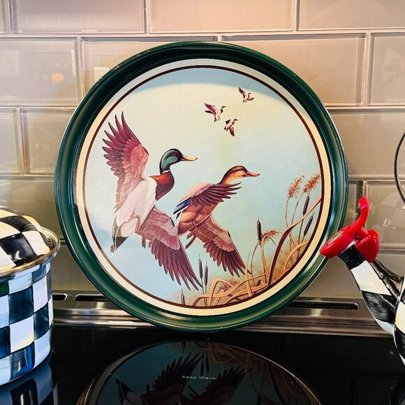 Vintage Other - Vintage Mallard Metal Tray